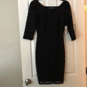 Black lace dress